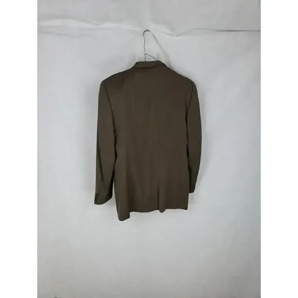 Ermenegildo Zegna Soft Suit Jacket Blazer Brown Wool Made in Switzerland SZ 54